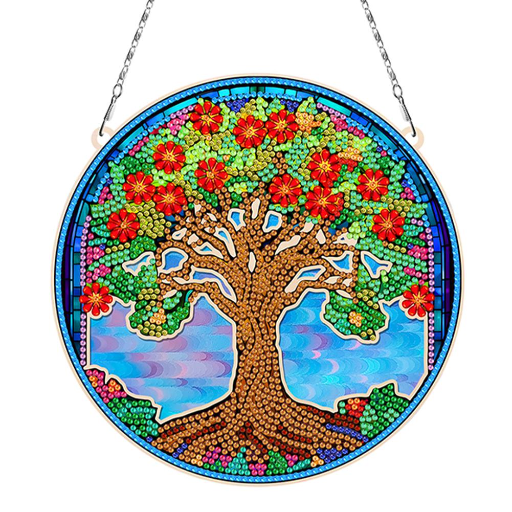 Suncatcher Animal Diamond Painting Hanging Cuestion Diamond Drawing Hanging Ornament Christmas Home Windows Decor