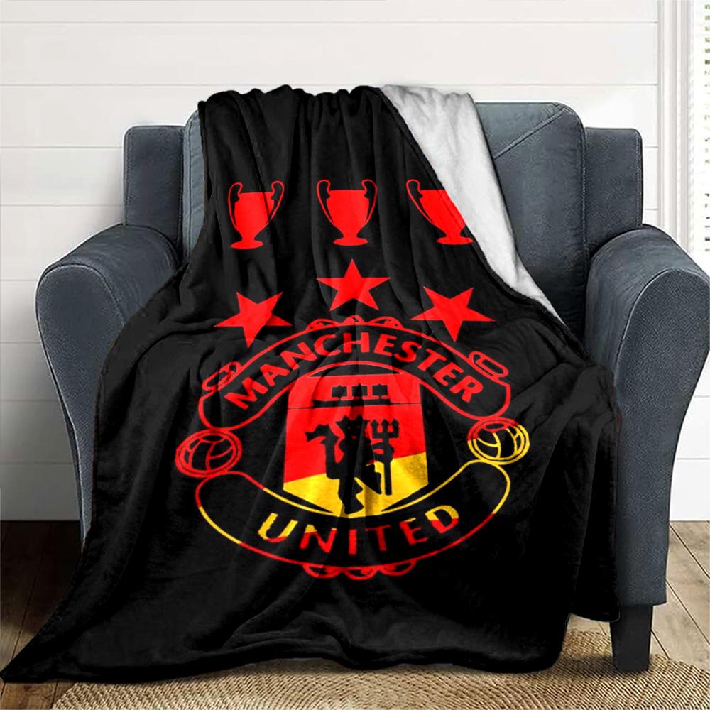Manchester Blanket Soft Warm Cozy Perfect for Office Chair Chair Seaside for All Occasions Playful Design Gift for Travel Home Birthdays