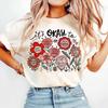 Bohemian Flower Inspirational Quotes T-shirt Sportswear Clothing