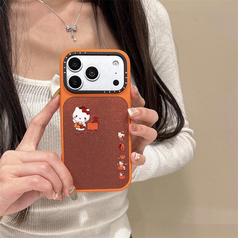 Премиальный 3D чехол Hello Kitty со стразами для iPhone 17/16 Pro Max/15/14