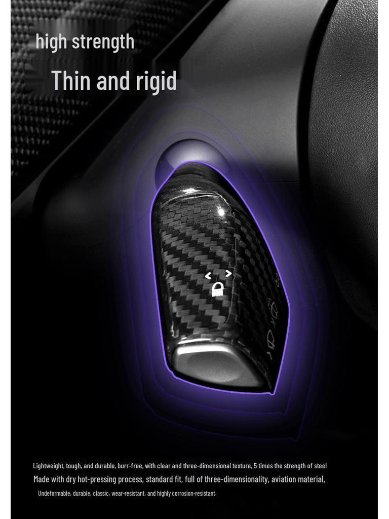 Real Carbon Fiber Center Console Trim for Tesla Model 3/Y