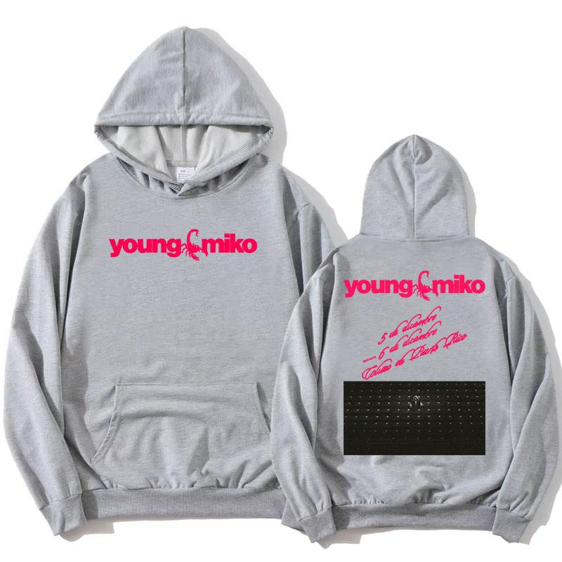 Толстовки Young Miko Tour 2026 DO NOT DISTURB Альбом Графические Свитшоты Флис Зимние Флисовые Толстовки с Капюшоном Пуловеры Уличная Одежда Женские