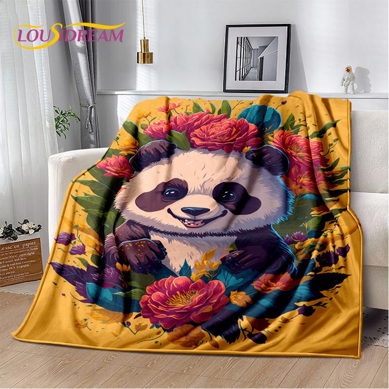 3D Dream Animal Cartoon Panda Милое одеяло, мягкое покрывало для дома, спальни, кровати, дивана, пикника, путешествия, офиса, покрывало, детский подарок
