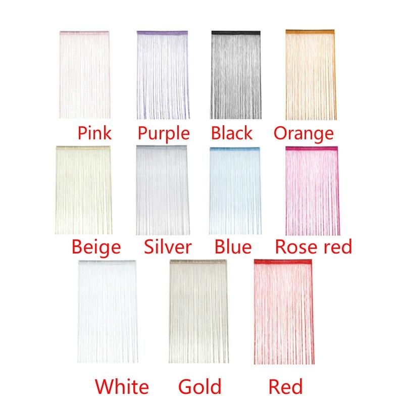 Fashion Household Fly Screen Fringe Tassel Curtain String Sparkle Curtains Room Divider Door Window Decoration Useful