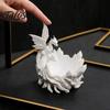 Декоративная миска для ключей, 3D-печатный фэнтезийный дракон, подставка для колец, готическая подставка под стакан для хранения ключей, украшений, монет, настольный органайзер для дома и офиса,