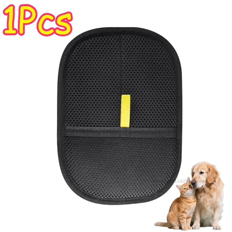 Pet Hair Removal Glove Cat & Dog Reusable Electrostatic Pet Hair Remover Grooming Gloves for Couch,Furniture,Carpet,Car