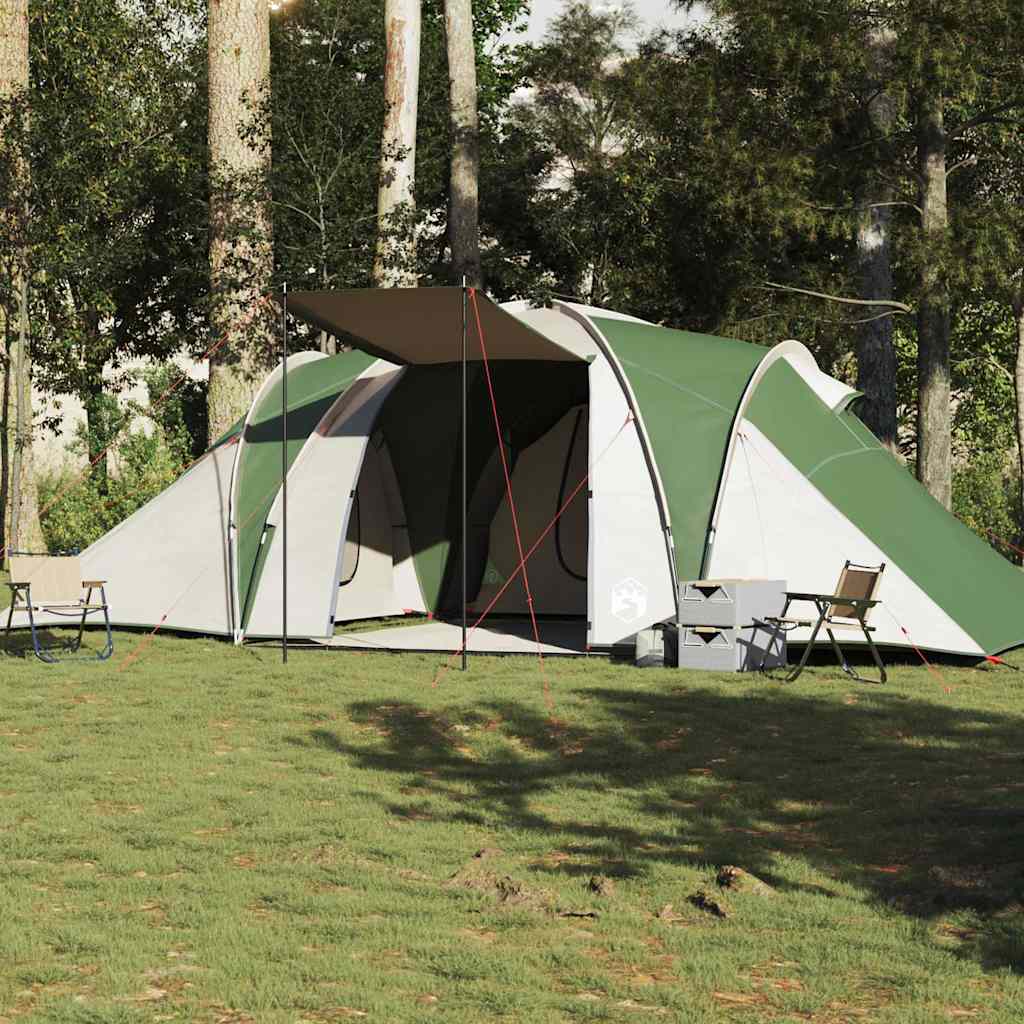 Dome Family Tent for 6 Persons Green Waterproof