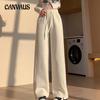 High-waisted Wide-legged Pant Women's Spring and Autumn Solid Colour Thin Trousers Loose Sweatpants