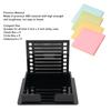 ABS Sticky Note Holder Black Notepad Holder Efficient Memo Pad Organizer  Home Storage