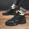 Мужские ботинки зимние бархатные утолщенные ботинки Martin мужские трендовые универсальные высокие рабочие ботинки повседневные теплые хлопковые ботинки короткие ботинки