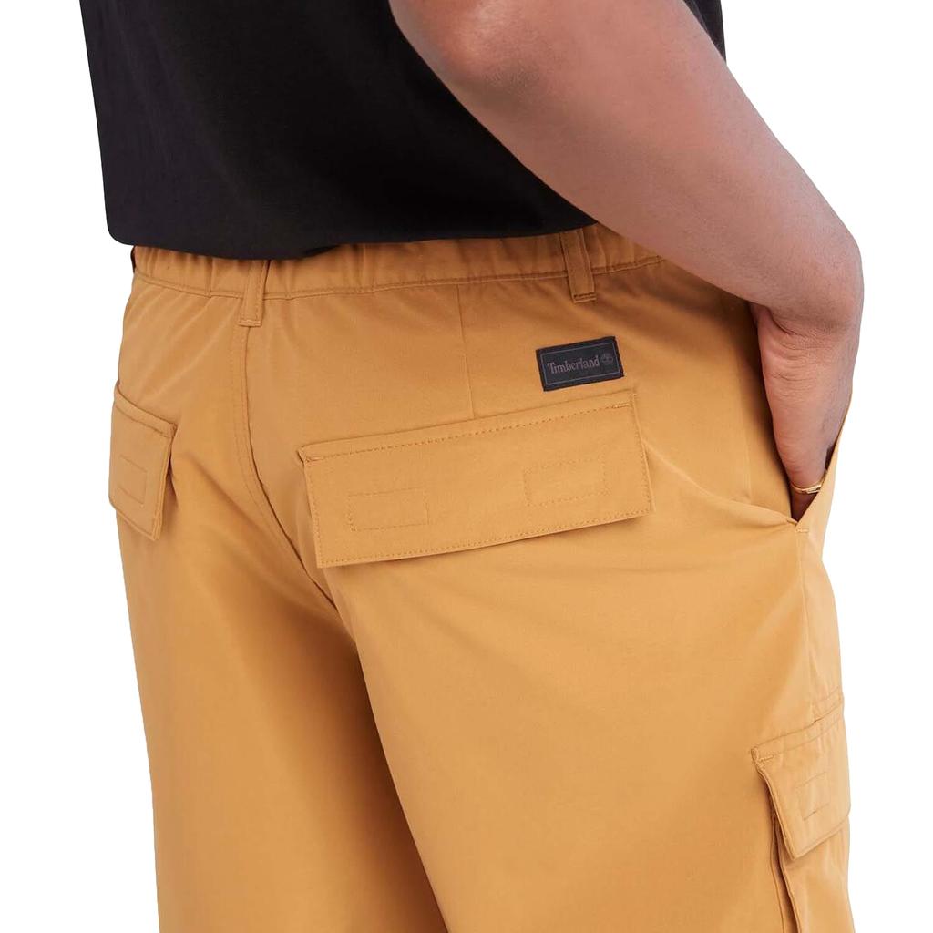 Timberland Mens Leather Badge Water Repellent Cargo Shorts