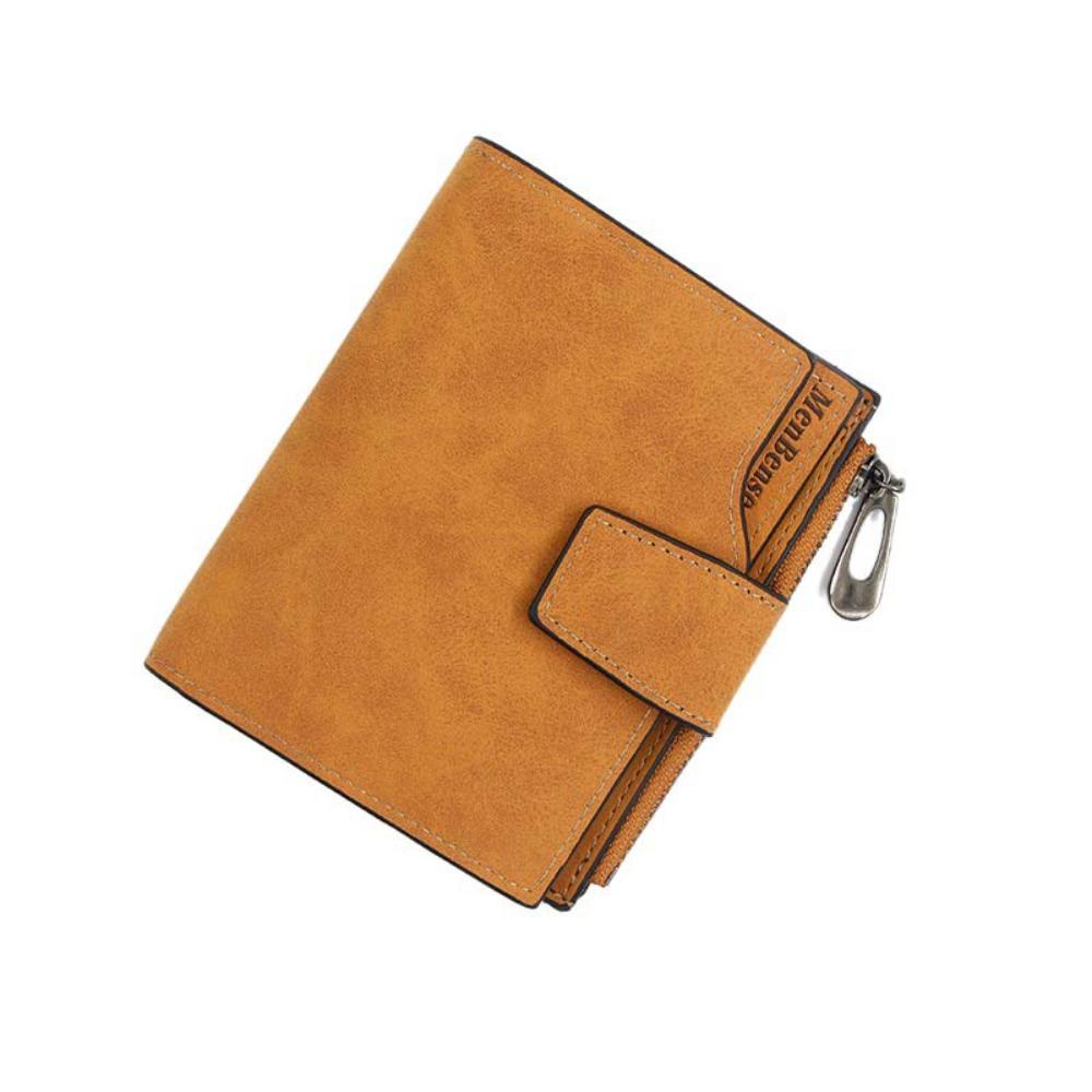 Large Capacity Cash Purse Bag PU Leather Short Wallets Elegant Pocket Purse Wallet  Outdoor