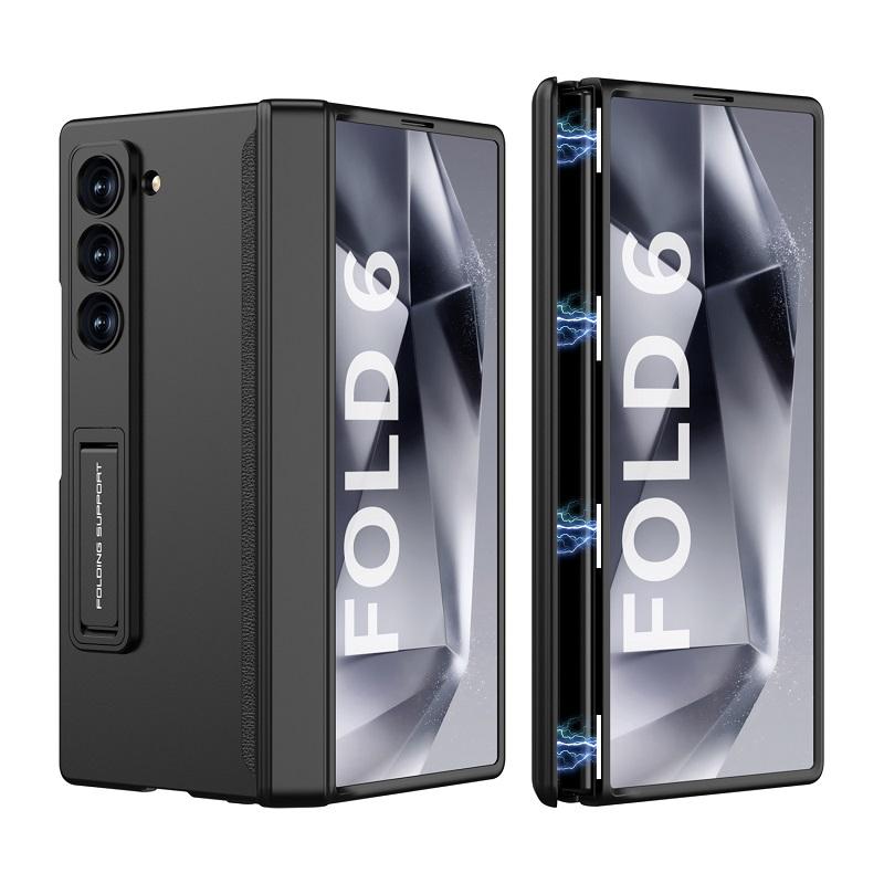 Магнитный шарнир для Samsung Galaxy Z Fold 6 5 4, пластиковый чехол для защиты от шпионажа, полный охват, защитный чехол, держатель, подставка, роскошная подставка