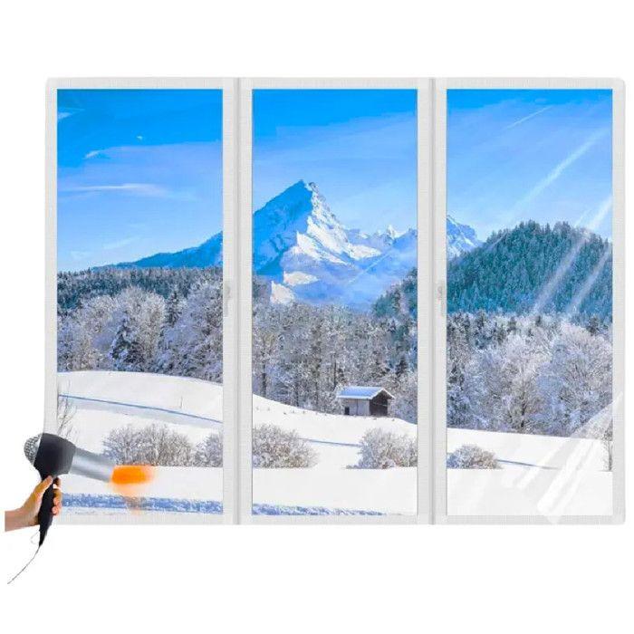 Film de survitrage thermo-rétractable 1,50 x 2,50 m ( 3,75 m² )