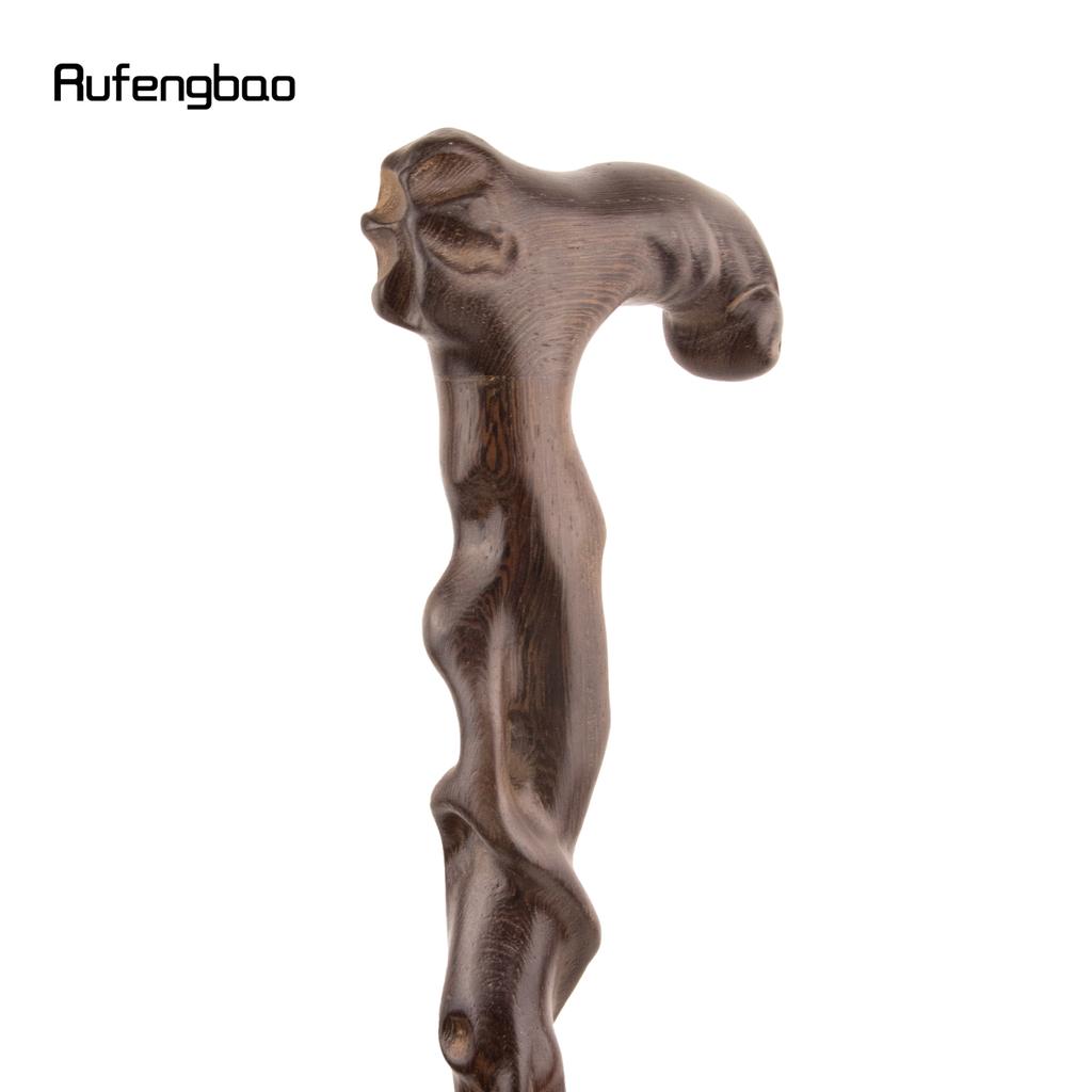 Коричневая деревянная трость с одним шарниром из корня дерева, декоративная трость для косплей-вечеринки, трость для ходьбы на Хэллоуин, палочка-костыль, посох 93 см