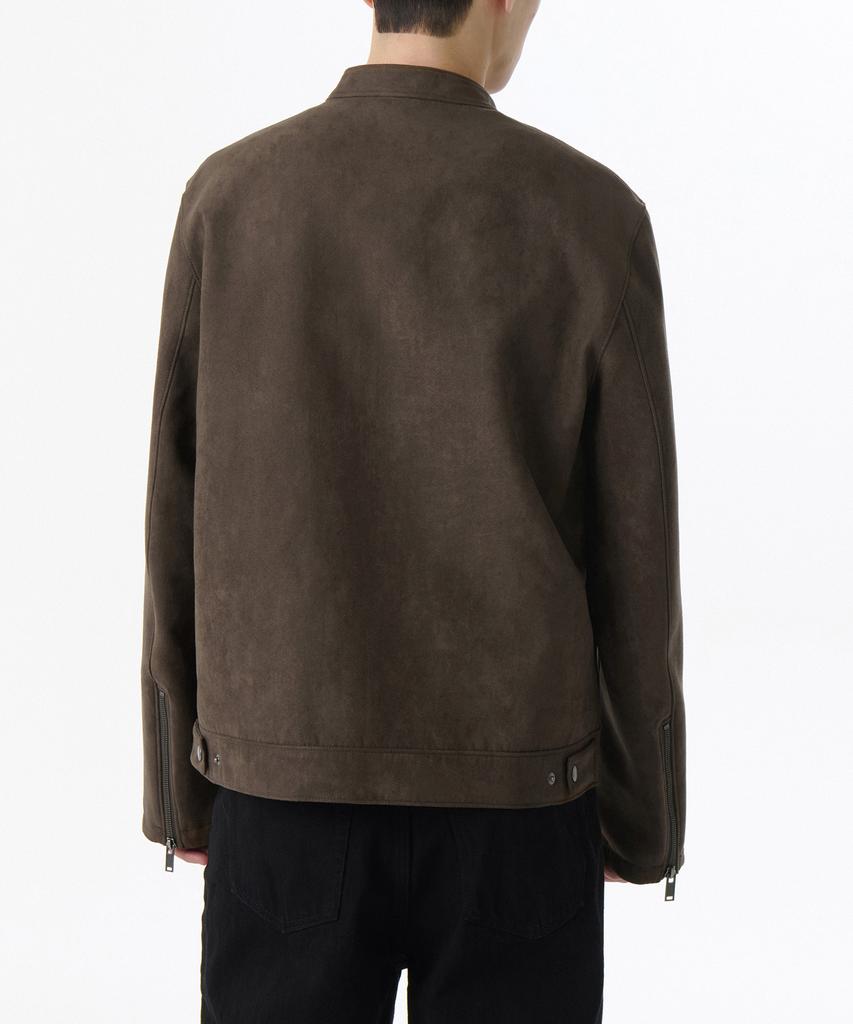 Musinsa Standard Synthetic Suede Racer Jacket [Brown]
