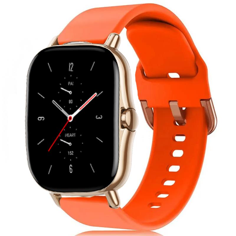 Спортивный ремешок для Amazfit GTS-GTR-4-3-2-2e-Mini-Pro-stratos 2 3, силиконовый ремешок для часов Correa Amazfit bip-US-3-pro 20 мм 22 мм