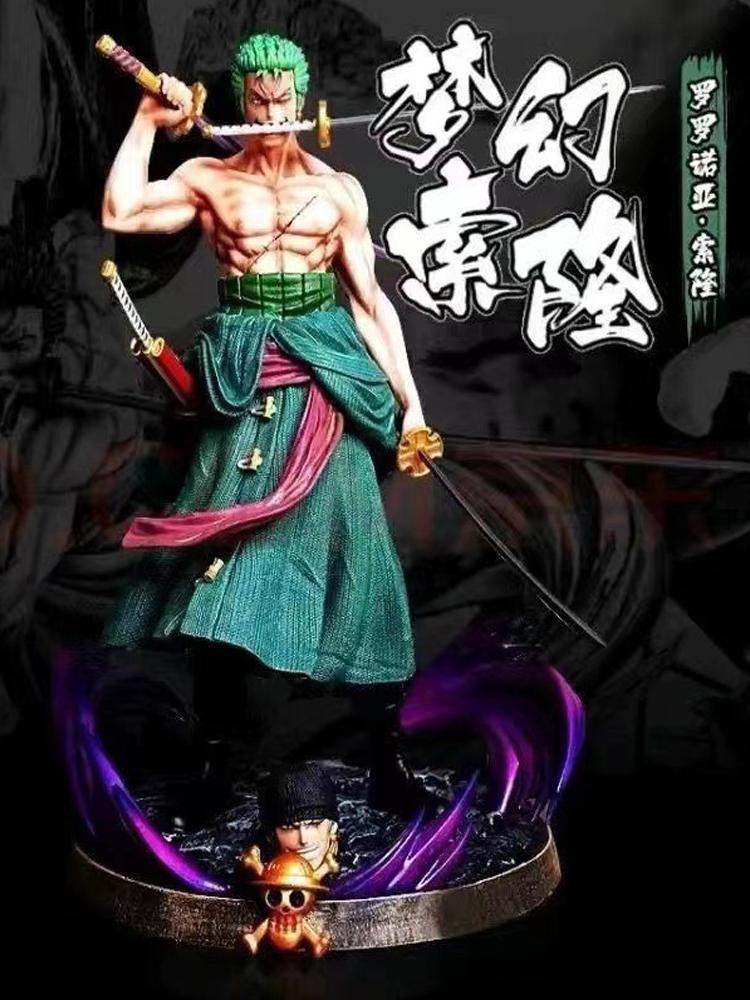 Аниме One Piece Фигурка Ророноа Зоро GK 20 см ПВХ Фигурка Действия Коллекция Кукла-Декор Модель Игрушки Подарок