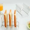 Bear-Shaped Toast Rack Stainless Steel 6-Slice Bread Holder for Air Fryer Oven Steamer Cute Even Heating Kitchen Accessories