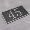 Handcrafted Address Plaque - House Sign Number Wall Plaque (11" x 6.3") Personalized House Sign for House, Apartment, Office, 911 Visibility Signage,