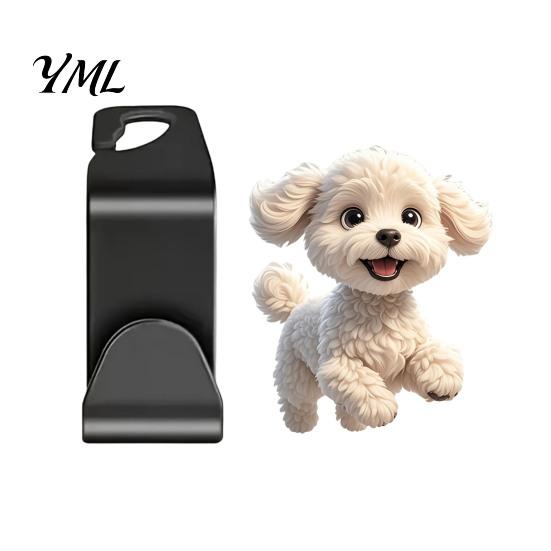 Cute Cat Dog Car Decor Seat Hook, Cartoon Cat/Dog Pattern Decor, Durable Load Bearing Acrylic Hook Headrest Hanger, Universal Vehicle Interior