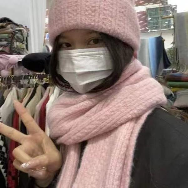 New Wool Knitted Scarf for Women In Winter Korean Fashion Versatile Warm Student Scarf Skin Friendly and Soft