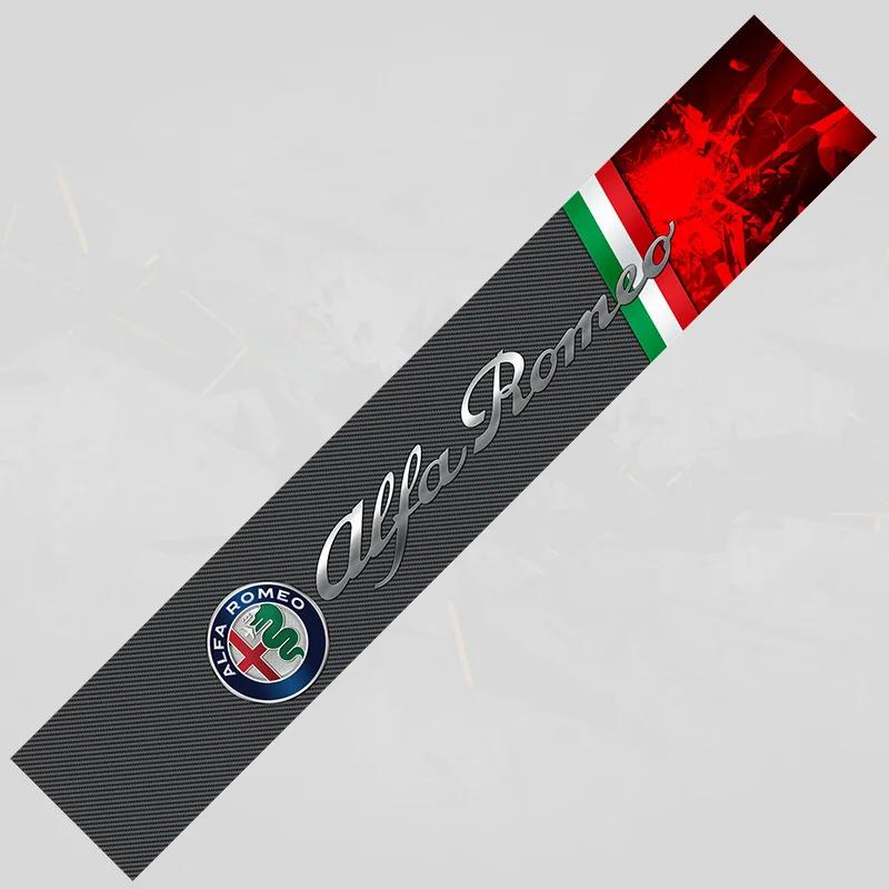 IJOPV1 Car Windshield Reflective Sticker Decal for Alfa Romeo Giulia GT Giulietta 156 159 155 Mito Stelvio Tonale Brera Spider Gloria