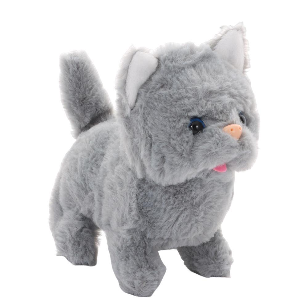 Гуляющий Мой Реалистичный Робот Щенок Плюшевая Ходячая Игрушка Собака Модный Симулированный Щенок для Детей