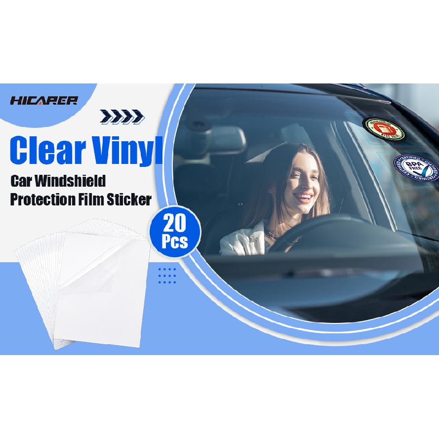 20 Pcs Clear Static Cling Windshield Sticker Bulk, Static Cling Window Film