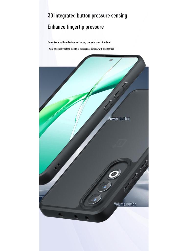 Матовый чехол OnePlus Nord5 с ощущением кожи, с подушкой безопасности, заглушкой от пыли и защитой от падения для OnePlus 13T.