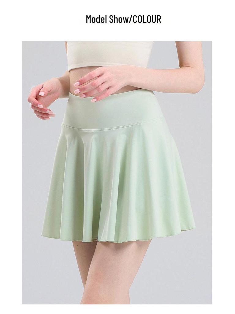 Women's Pleated Tennis Skirt - Quick-Drying, Anti-Exposure, Suitable for Yoga, Badminton, Running, and Fitness