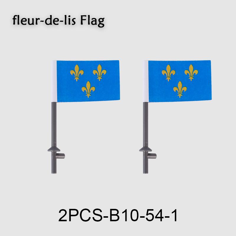 Средневековые военные флаги, серия «Военный замок», рыцарь, солдат, воин, аксессуары, строительные блоки, Древний Священный Рим, кирпичики, игрушки, подарки.