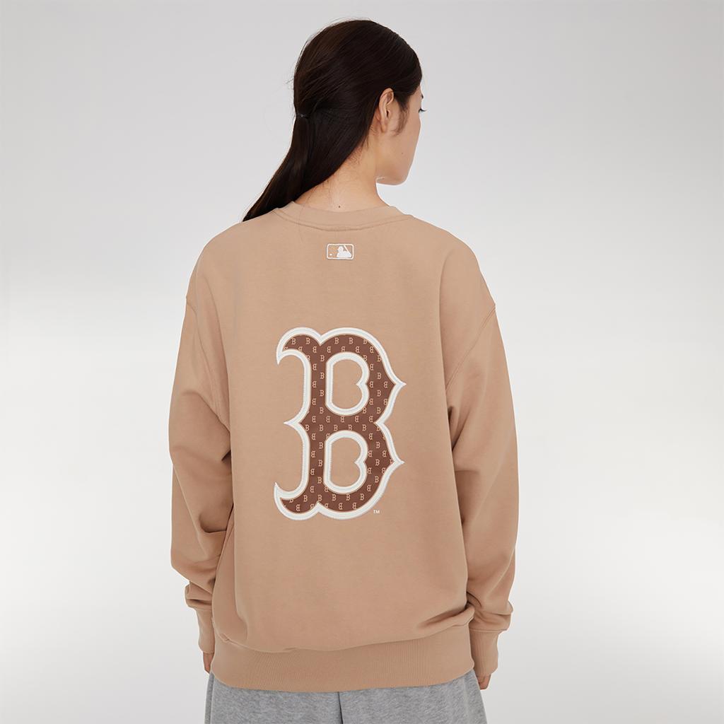 Новые свитшоты MLB Boston Red Sox Унисекс Бежевый Желтый 3AMTM1234-43BGS