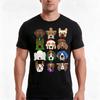 Christmas Dogs Tshirt Summer Casual Cotton Tee Oversized Streetwear Tops Vintage Graphic Print Loose Fit Short Sleeve