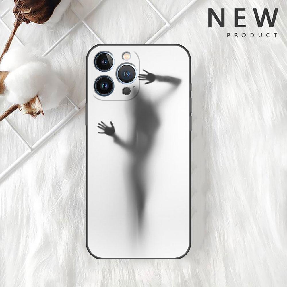 Чехол для Apple iPhone 14 11 13 12 Pro 7 XR X XS Max 8 Plus 6 6S SE 2022 13Pro черный мягкий телефон Funda Sexy Funny Girl