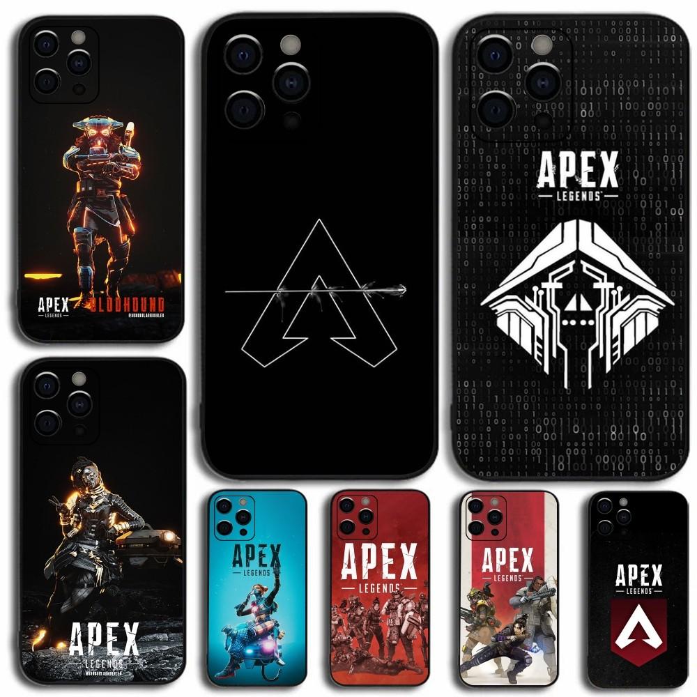 Game A-Apex Legends Phone Case For Apple iPhone 15,14,13,12,11,Pro,X,XS,Max,XR,Plus,Mini Soft Black Cover