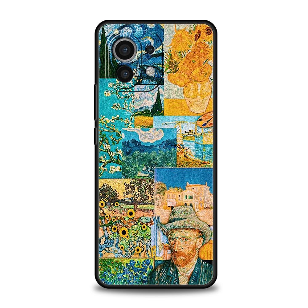 Чехол для телефона 'Звездная ночь' в стиле Ван Гога для Xiaomi 14 13T 12T Pro 12 13 11 Ultra Mi Note 10 Lite 10T 5G 11X Pro 11T 11i 9T Мягкая крышка