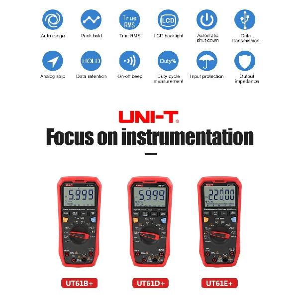 UNI-T UT61E+ UT61D+ UT61B+ UT33A UT33B UT33C UT33D Plus Professional Digital Multimeters True RMS Automotive Multimetro