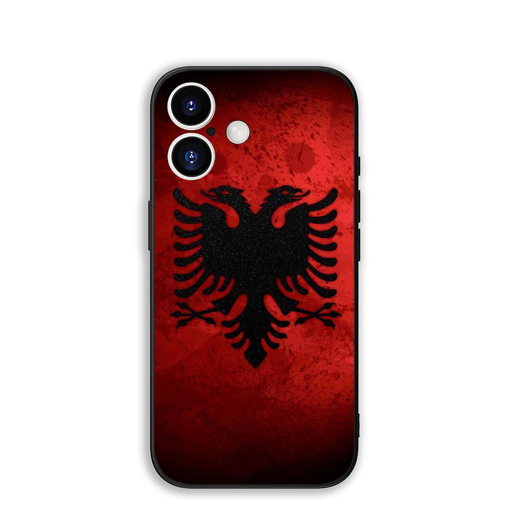 Cover for Apple iPhone 16 15 14 11 Pro Max 6 7 8 Plus + SE2 SE3 SE 2022 2020 8+ Phone Case Wallpaper Albania Albanians Flag