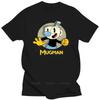 Хлопковая футболка мужская модные футболки Cuphead Mugman Портрет Круг Мужская графическая футболка мужская с круглым вырезом с коротким рукавом повседневные топы