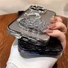 Роскошный чехол для телефона с блестками и градиентом в виде лебедя и зыбучих песков для iPhone 15 12 13 14 16 Pro Max Plus, противоударный чехол