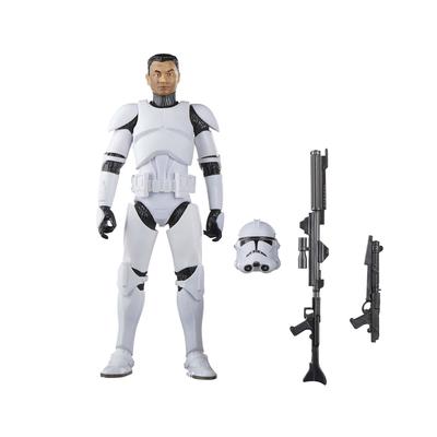 Hasbro Звездные войны Серия Черная Фаза II Клон-солдат, Звездные войны: Войны клонов 6-дюймовый (15 см) Фигурка, Возраст 4 года и старше, F7105, Аутентичная