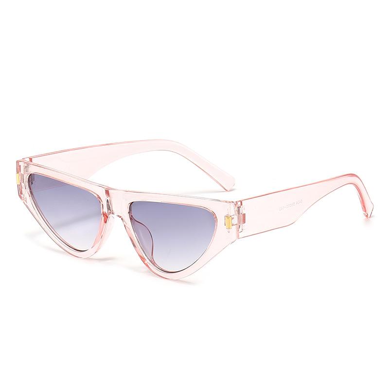 New fashion cat eye sunglasses ins Internet celebrity personality versatile rice nail glasses European and American trend sunglasses women