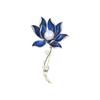 Blue Lotus Brooch