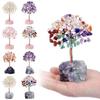 With Base Natural Crystal Tree DIY Wealth Tree Ornaments Crystal Feng Shui Trees  Potted Plants