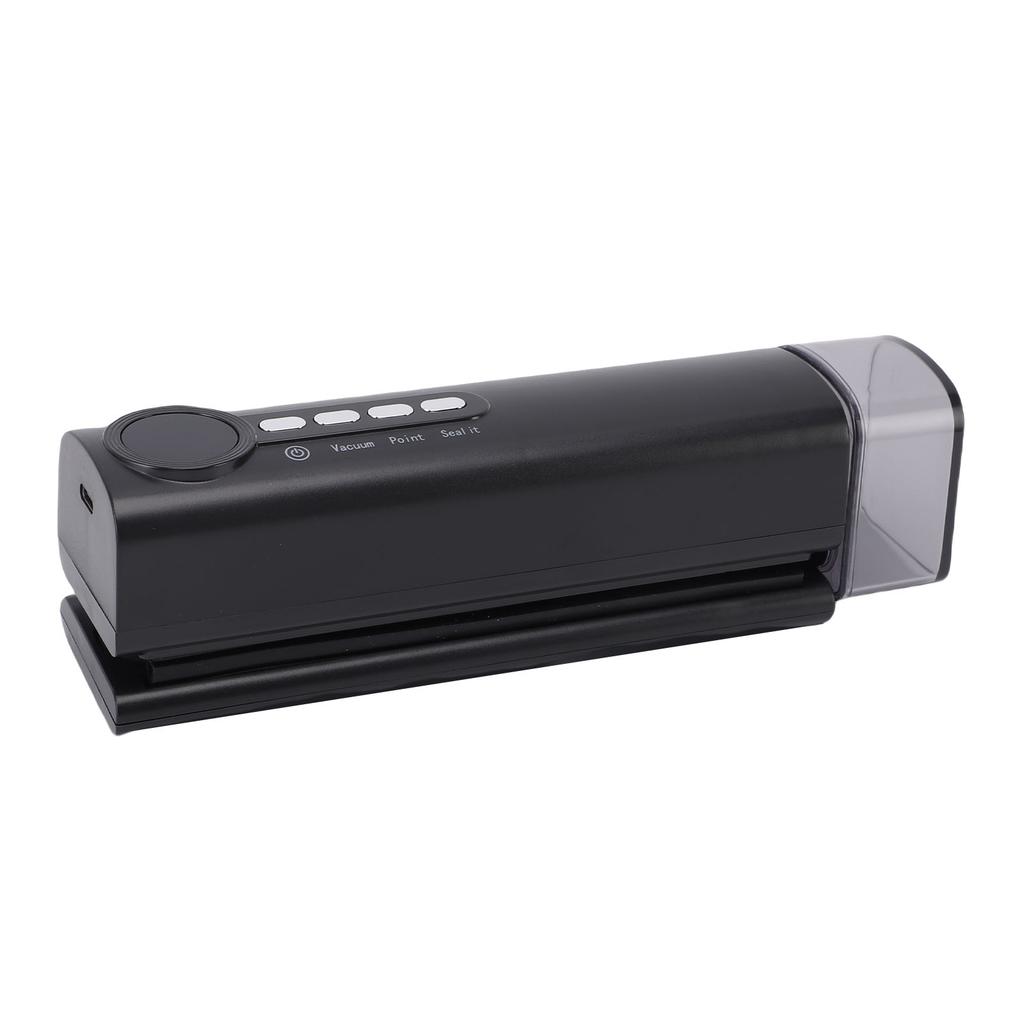 Cordless Vacuum Sealer Multifunctional Adjustable Temperature Portable Automatic Food Sealer Black