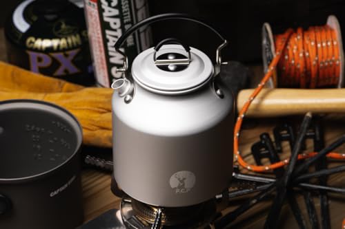 Капитан Олень (КАПИТАН ОЛЕНЬ) Алюминиевый котелок для кемпинга и барбекю, 625 мл, подходит для круглой посуды, CS×F.C.P UH-4129