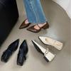 2025 Весна и Осень Новая Мода Универсальный Нишевый Дизайн Чувство Острый Однословная Пряжка Туфли Мэри Джейн Одинарная Обувь Шу