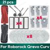 Compatible for Roborock Qrevo Curv / Edge Accessories Hepa Filter Rag Dust Bag Replacement Parts