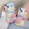 Силиконовый чехол с изображением лица Laser Smile Face для Xiaomi Redmi Note 12 11 Samsung A54 A24 A14 Oppo A78 A58 A38 Infinix Note 30 Funda Painted Cover Soft TPU Bumper